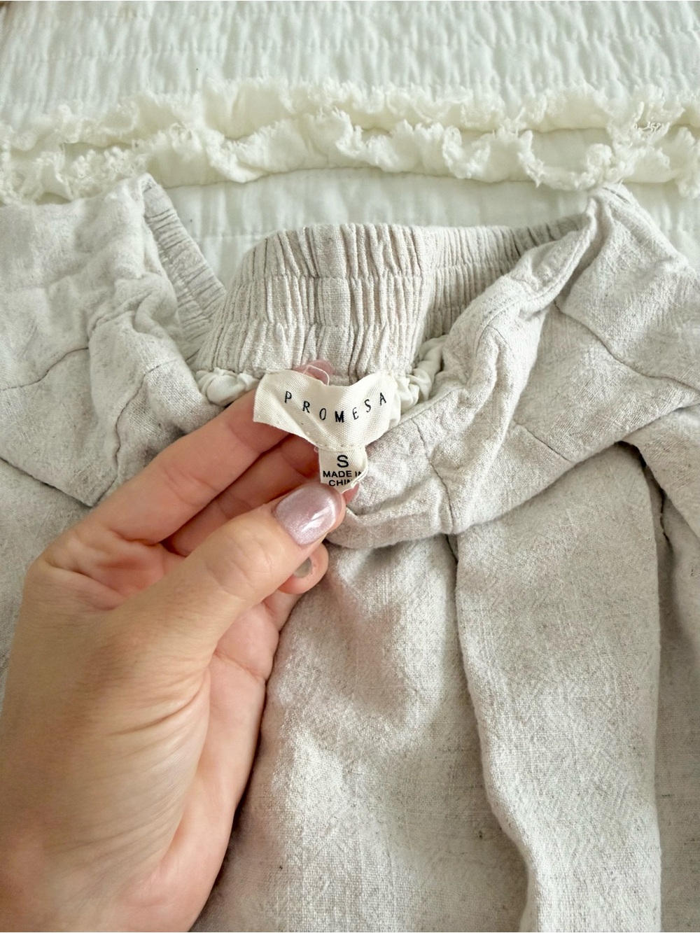 Linen skort - Picture 2 of 3